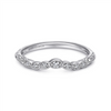 Gabriel & Co. 14K White Gold Diamond Matching Wedding Band