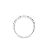 Estate 14 Karat White Gold Diamond Wedding Band