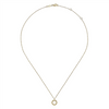 Gabriel & Co. Fashion 14K Yellow Gold Bujukan Bead Open Circle Pendant Necklace