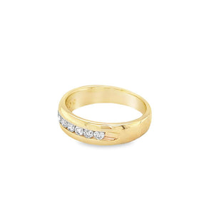 Estate Channel Set Diamond Wedding Band