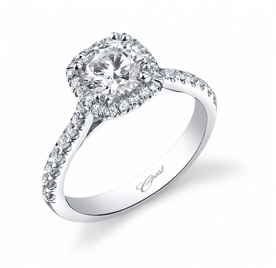 Coast Diamond Fishtail Halo Ring Mounting