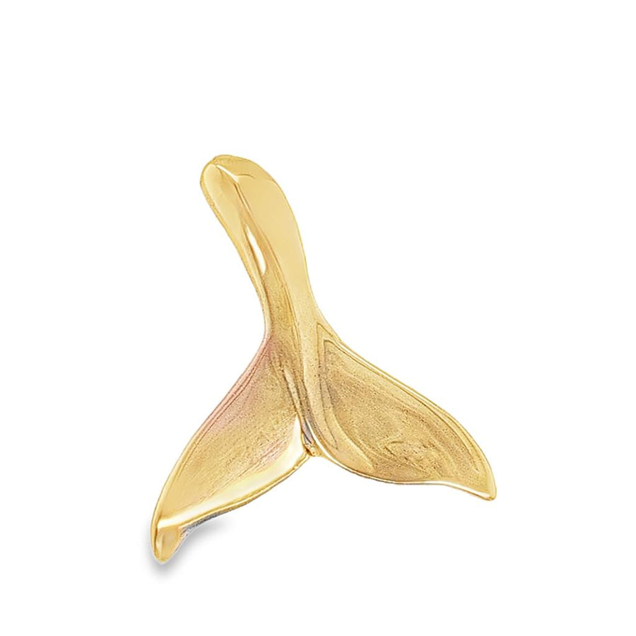 Yellow 14 Karat 31.18X28.15mm Polished Whale Tail Pendant With A 3.30m