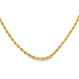 Estate Diamond Cut Hollow Beaded Rope Chain