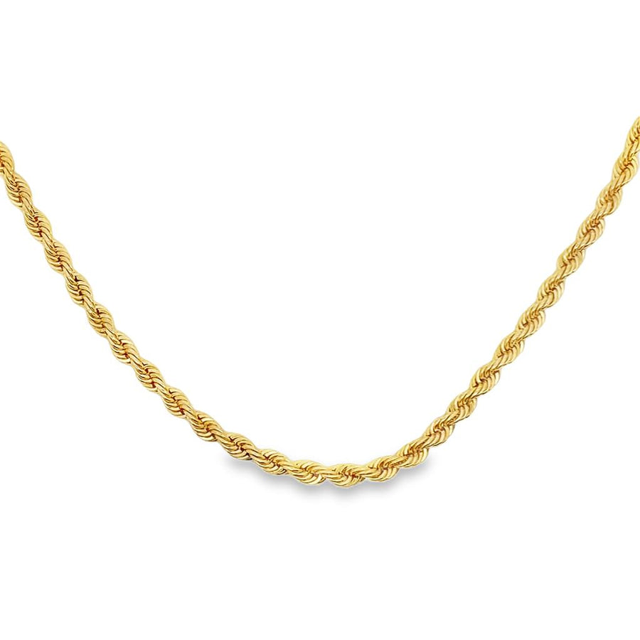Estate Diamond Cut Hollow Beaded Rope Chain