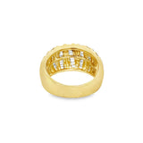 Seven Channel Baguette Diamond Band
