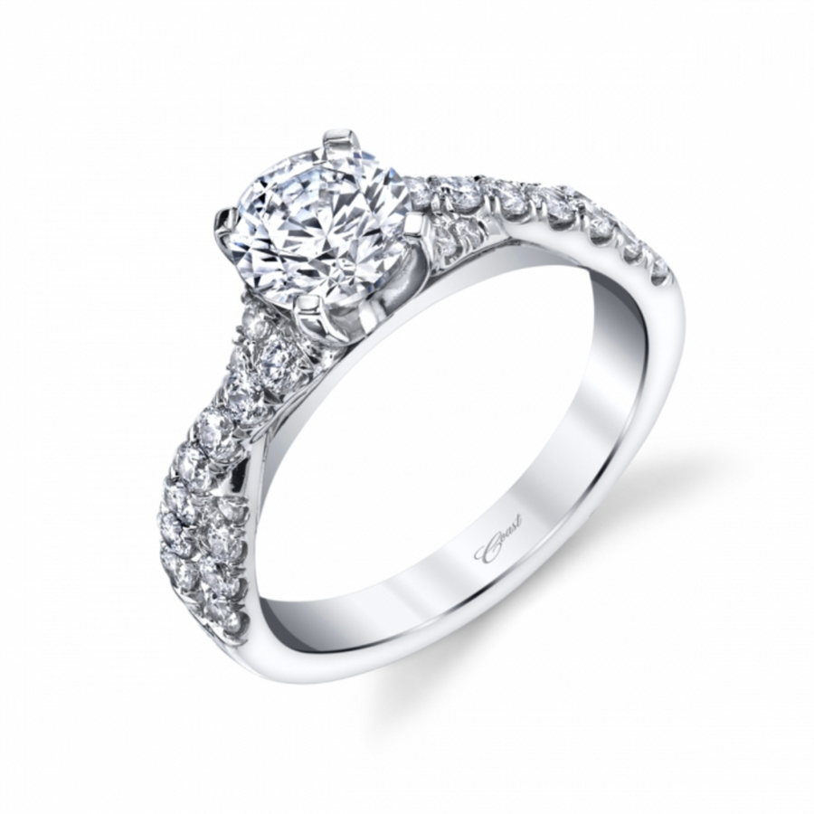 Coast Diamond Twisted Diamond Engagement Ring Mounting