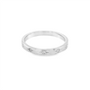 Lady's White 14 Karat 2mm Gypsy Star Band Fashion Ring Size 7 5 = 0.06