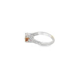 Estate Yellow Sapphire and Diamond Ring