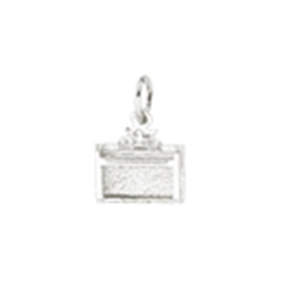 Upright Piano Silver charm