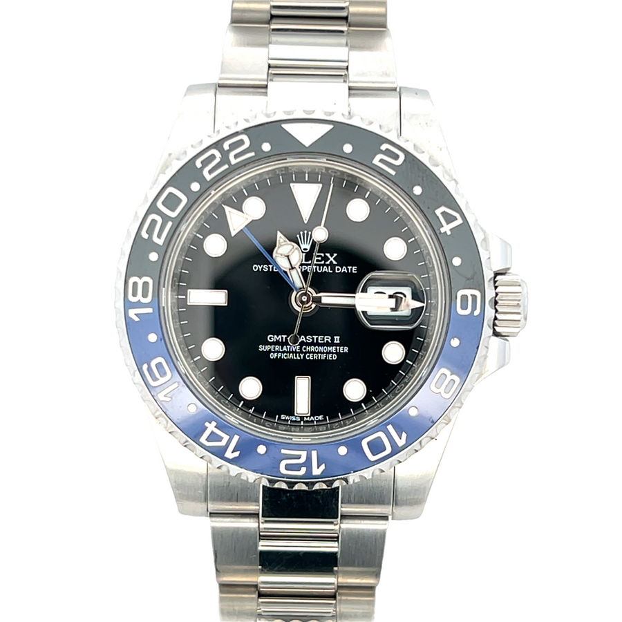 Stainless Steel 2018 Rolex Gmt Master II "Batman" Estate Jewelry Jewel