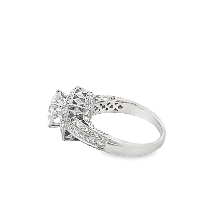 Old European Cut Diamond Engagement Ring