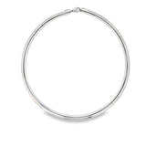 Two-Tone 14 Karat 5mm Reversable Omega Necklace w/ Lobster Clasp Estat