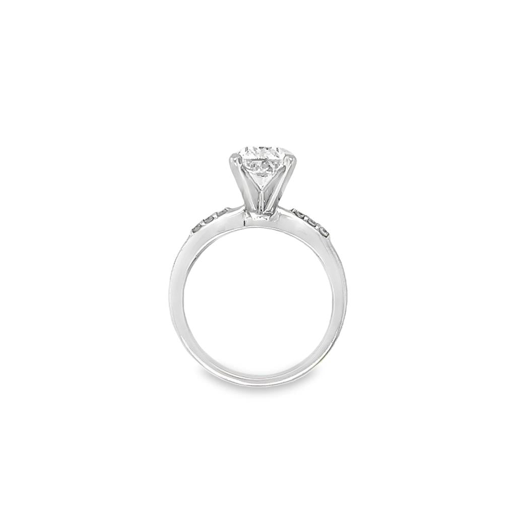 White 14 Karat 2.01ct Cushion