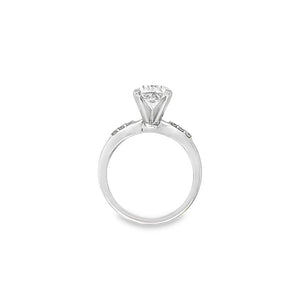 White 14 Karat 2.01ct Cushion