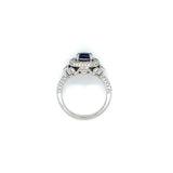 Estate Ladies Sapphire and Diamond Fashion Ring14KTW LeVian trademark