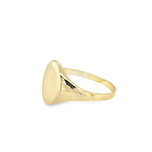 Yellow 10 Karat Oval Signet Pi