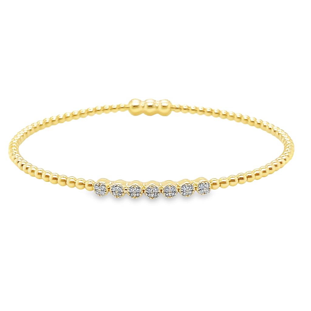 Gabriel & Co Lady's Diamond Circle Bar Bujukan Bracelet