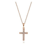 Lady's Rosé 14 Karat Faith Collection Necklace Length 16 With 16 = 0.0