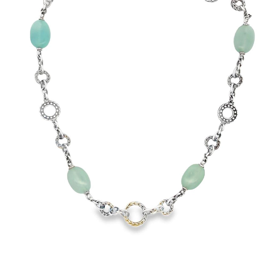 John Hardy Palu Bulan Pend w/Blue Topaz/Enamel
