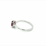 Ruby 14 Karat White Fashion Ring