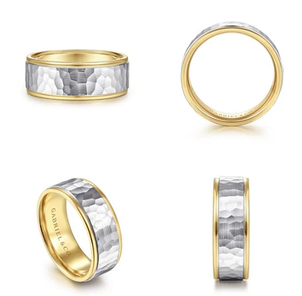 Gold Wedding Bands  -  Men'