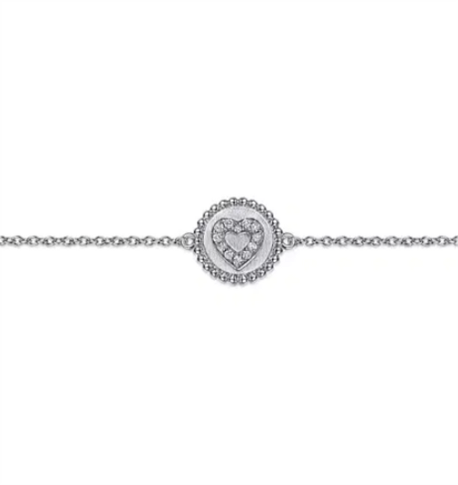 Gabriel & Co Diamond Heart Bracelet