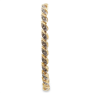 Estate Champagne Diamond Bracelet