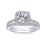 Gabriel & Co. Michaela - Cushion Diamond Halo Engagement Ring Mounting