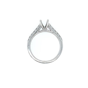 Lady's White 18 Karat Cathedral Ring