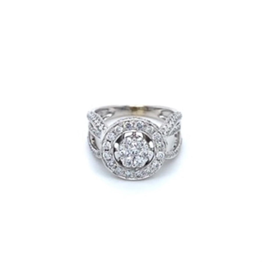 Estate Illusion-Top Halo Engagement Ring
