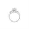 Estate 3 Stone Emerald Cut Diamond Engagement Ring