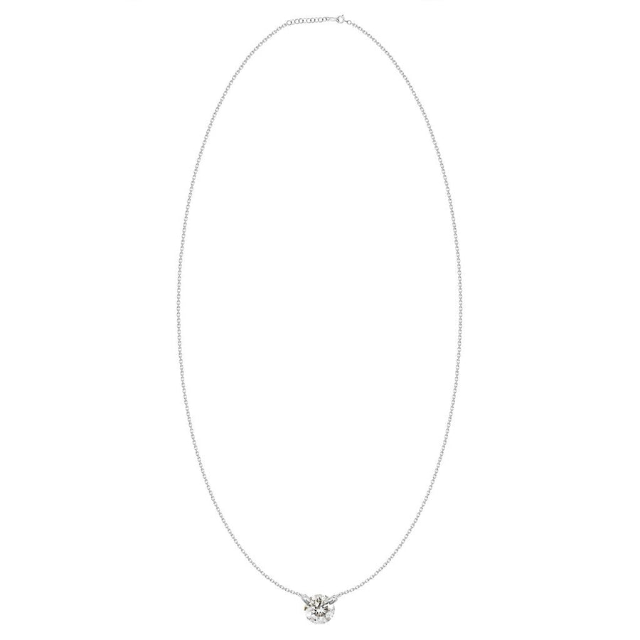 Lady's Adjustable Length Solitaire Diamond Necklace