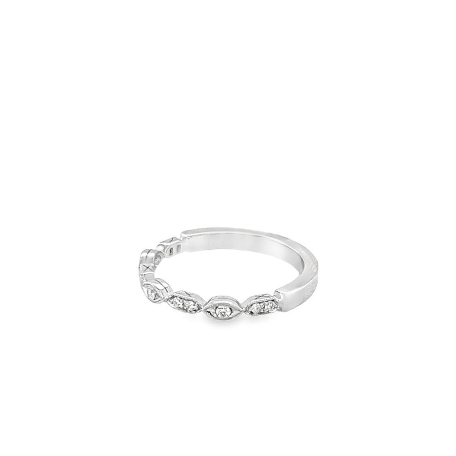 Coast Diamond Milgrain Alternating Pave Diamond Wedding Band