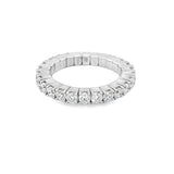 Nelson Lady's White 18 Karat Stretchy Diamond Eternity Wedding/Anniversary Ring