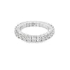 Nelson Lady's White 18 Karat Stretchy Diamond Eternity Wedding/Anniversary Ring