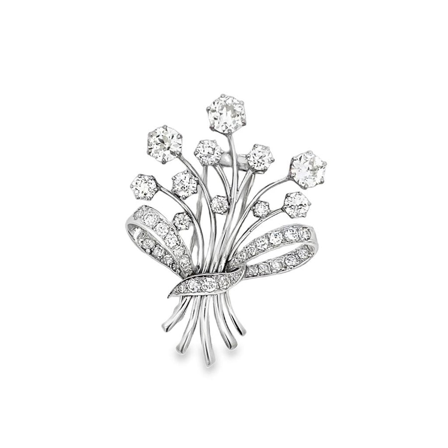 Diamond Bouquet Brooch