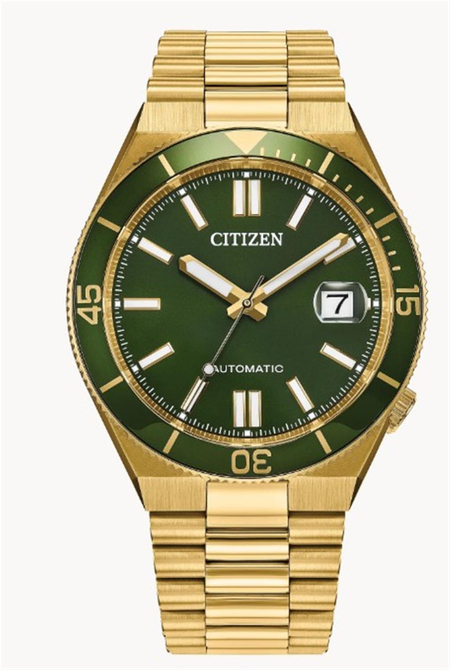 Gold Stainless Steel Men's 40mm Tsuyosa Shore Watch Strap/Brac.: Brace