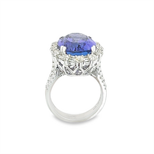 Estate Tanzanite and Crown of Light Ring