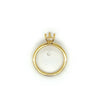 Lady's Yellow 18 Karat Pear Hidden Halo Ring