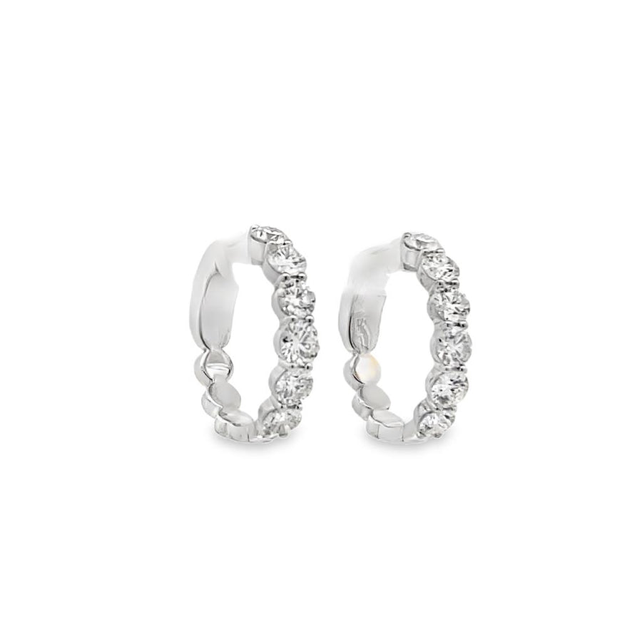 Diamond Hoop Earrings