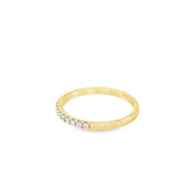 Lady's Yellow 18 Karat Half Anniversary Wedding/Anniversary Ring Size