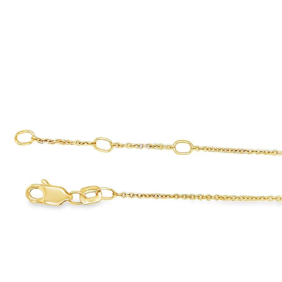 Lady's Yellow 14 Karat Cluster Bracelet Adjustable Length 8 23 = 0.156