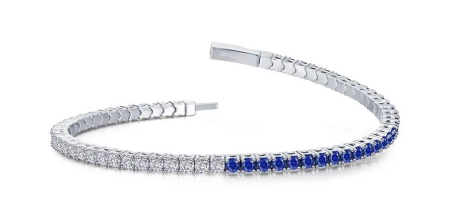 Lafonn Sterling Silver 2.5mm Flexible Bangle Tennis