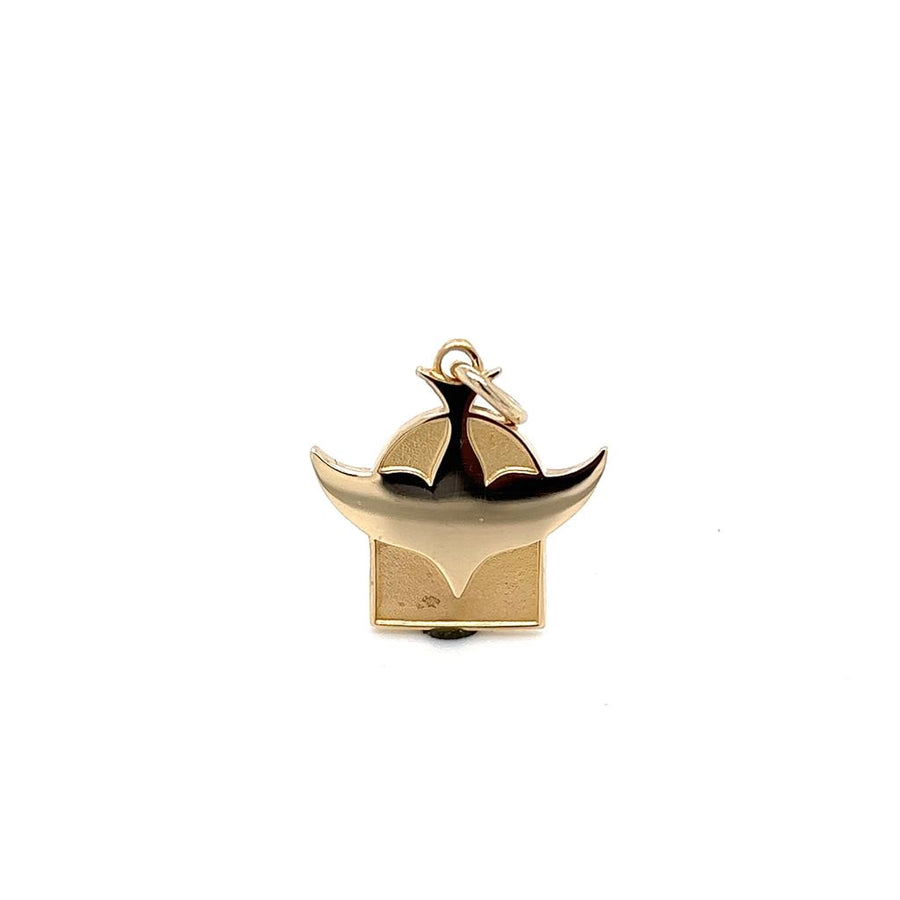 Yellow 14 Karat Dove Charm