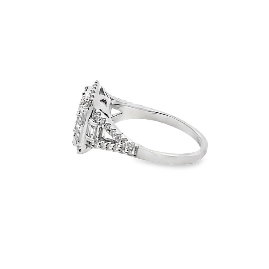 Cluster Style Cross Ring