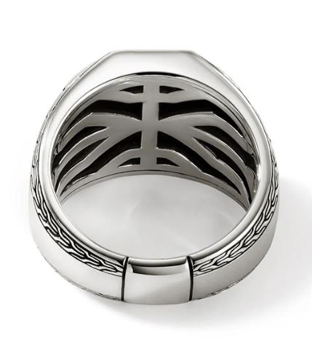 John Hardy Sterling Silver Octagon Signet Ring