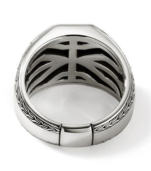 John Hardy Sterling Silver Octagon Signet Ring