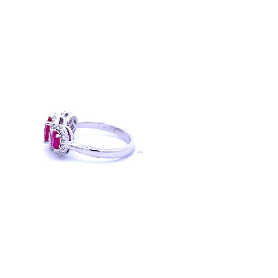 Ruby 18 Karat White Fashion Ring