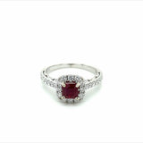 Diamonds 14 Karat White Fashion Ring