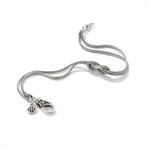 Classic Chain Silver Manah 1.8mm Chain Double Row Bracelet with Lobste